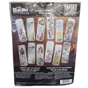 Bucilla Inspired By Nature Bookmarks Counted Cross Stitch Kit Set Of 12 New